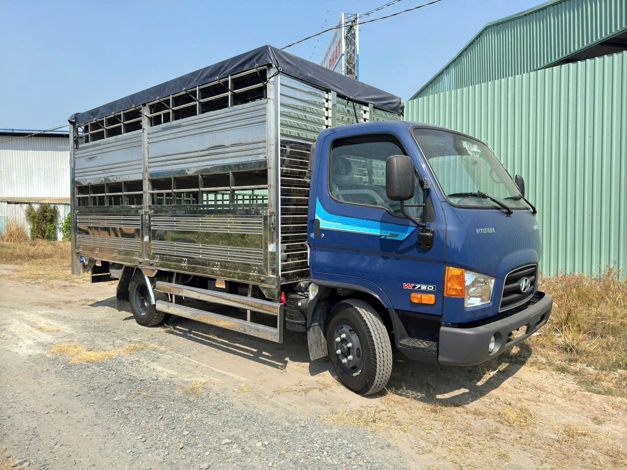  HYUNDAI MIGHTY W750 CHỞ HEO 3 TẤN